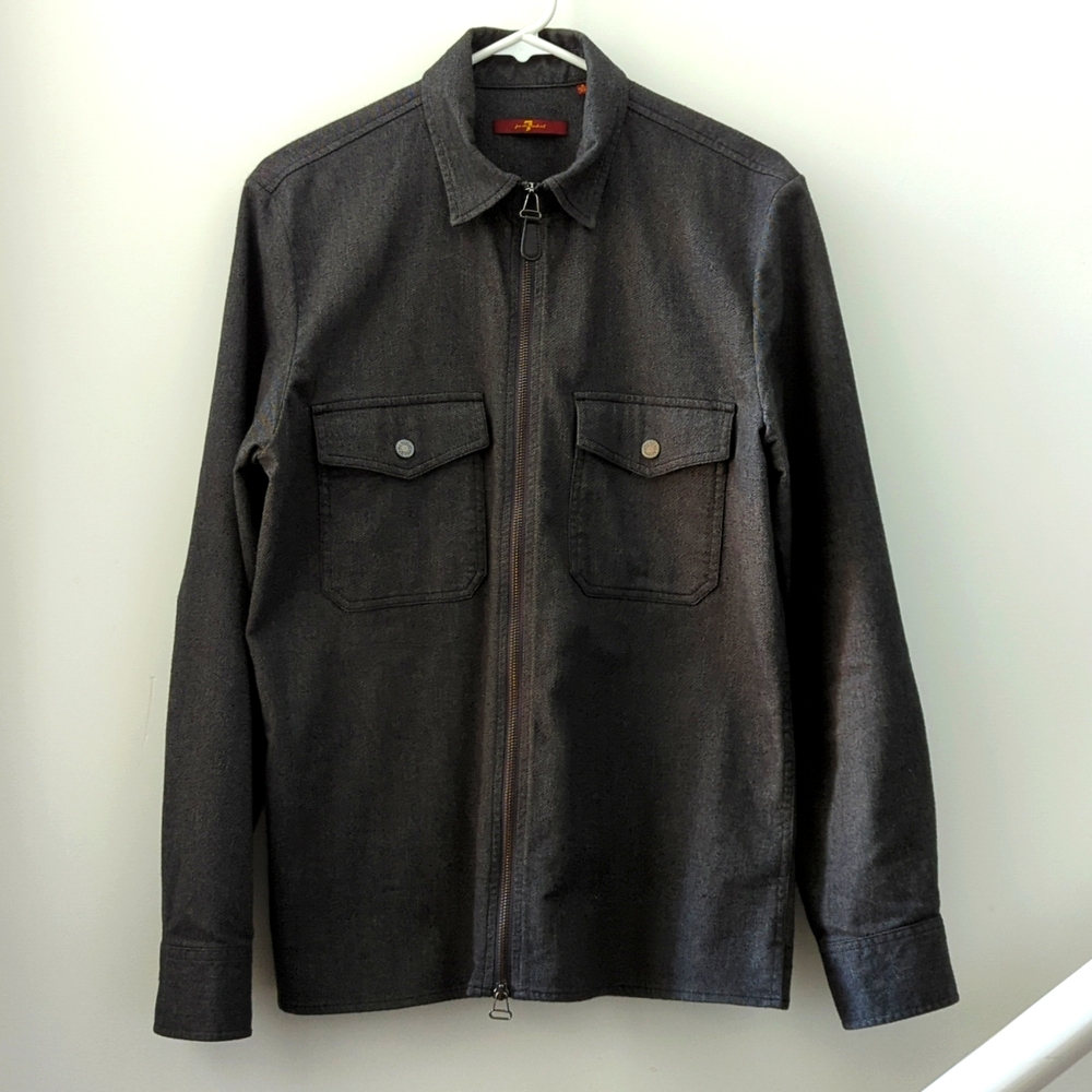 Seven For All Mankind Zip Up Shirt Jacket ( Shacket )
